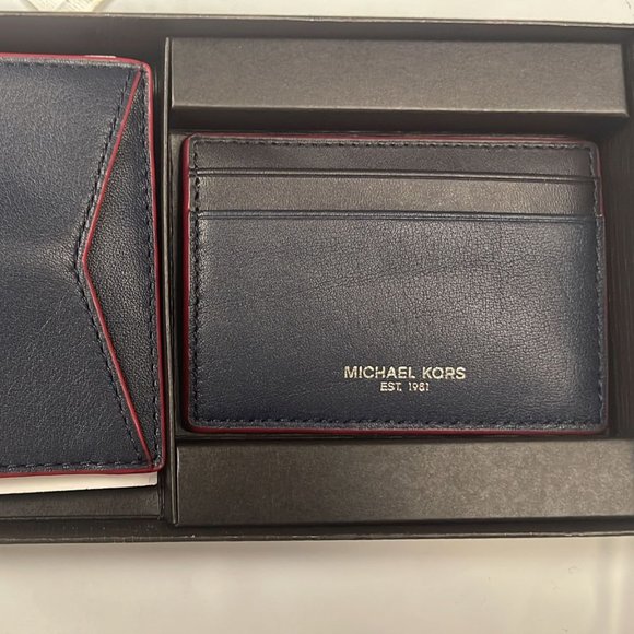 MICHAEL KORS MEN'S TALL CARD HOLDER WALLET SLIM BILLFORD LEATHER 36H9LGFF7L - Picture 2 of 8